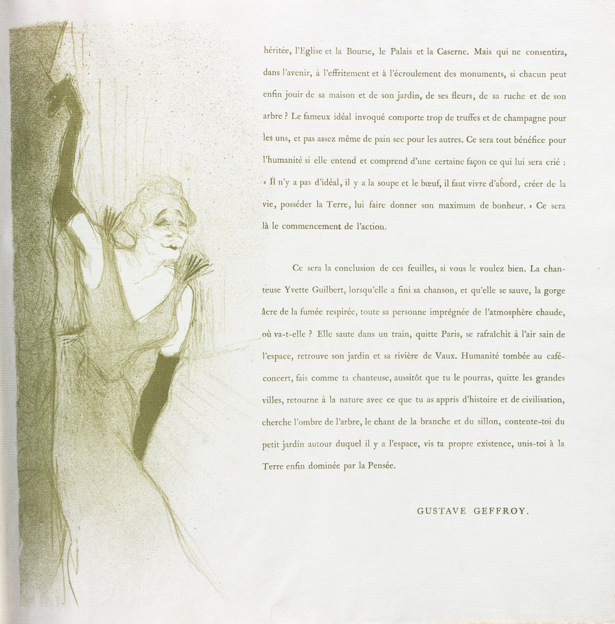 Yvette Guilbert-Série Française : No. 16, 1894 - Henri de Toulouse Lautrec