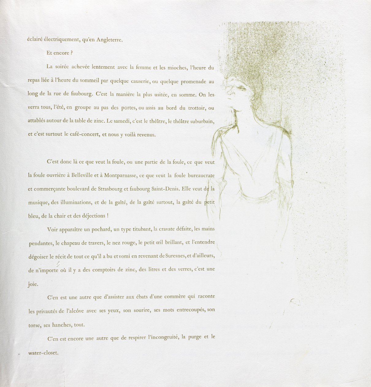 Yvette Guilbert-Série française : n°9, 1894 - Henri de Toulouse Lautrec