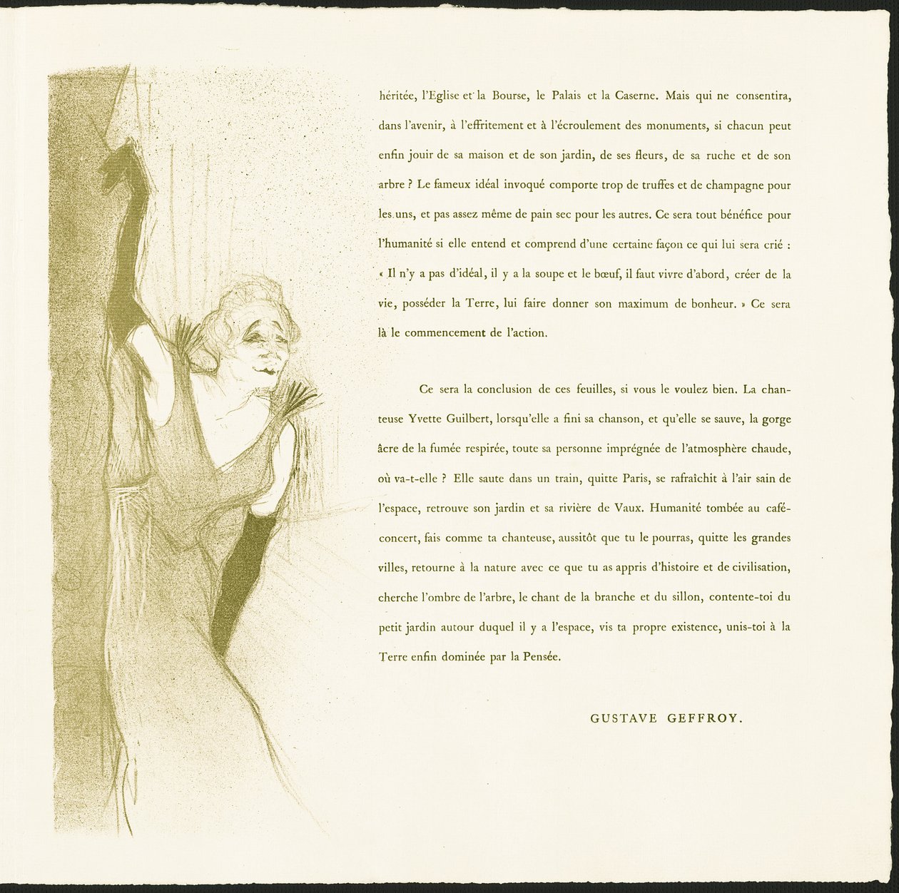 Yvette Guilbert - Henri de Toulouse Lautrec