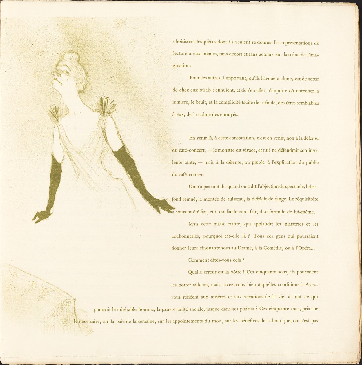 Yvette Guilbert - Henri de Toulouse Lautrec