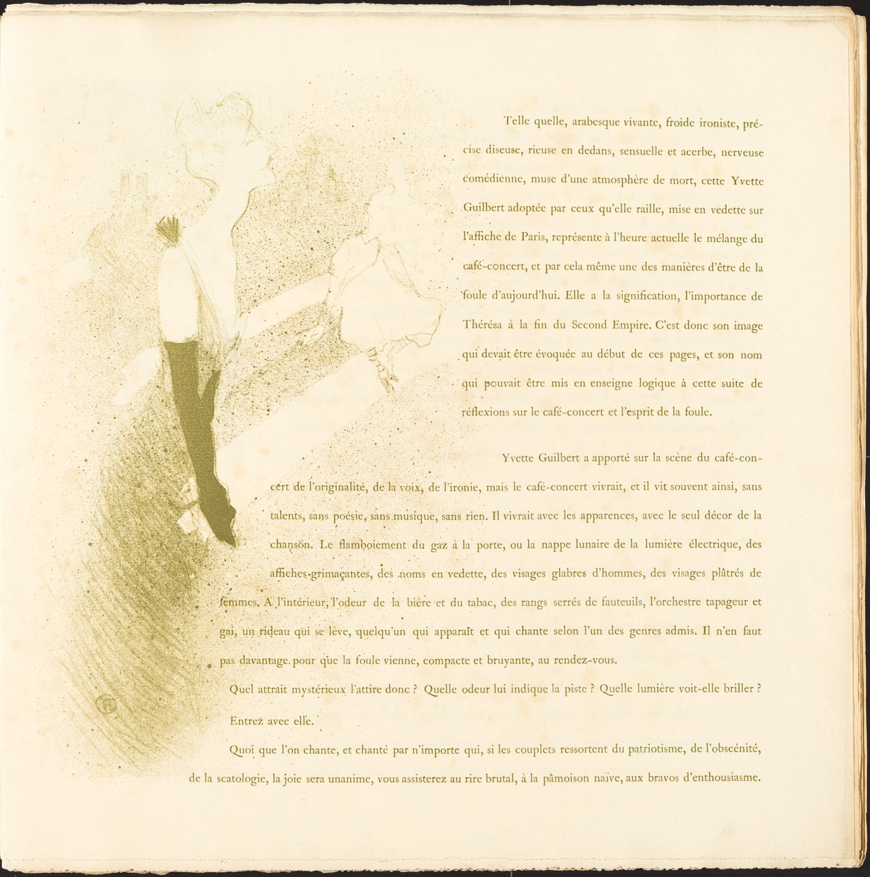 Yvette Guilbert - Henri de Toulouse-Lautrec