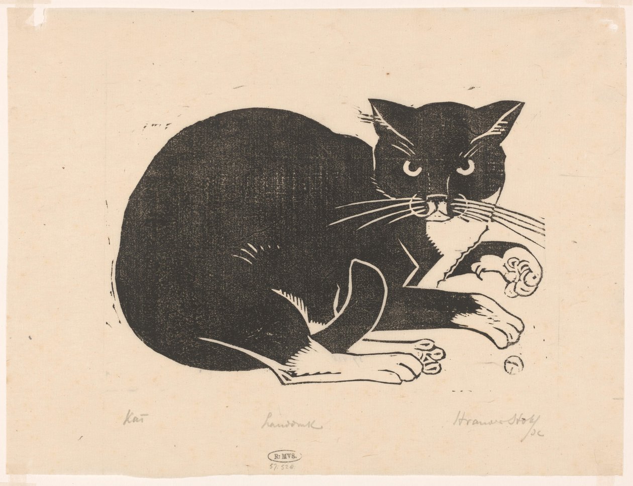 Chat - Henri van der Stok (signed by artist)