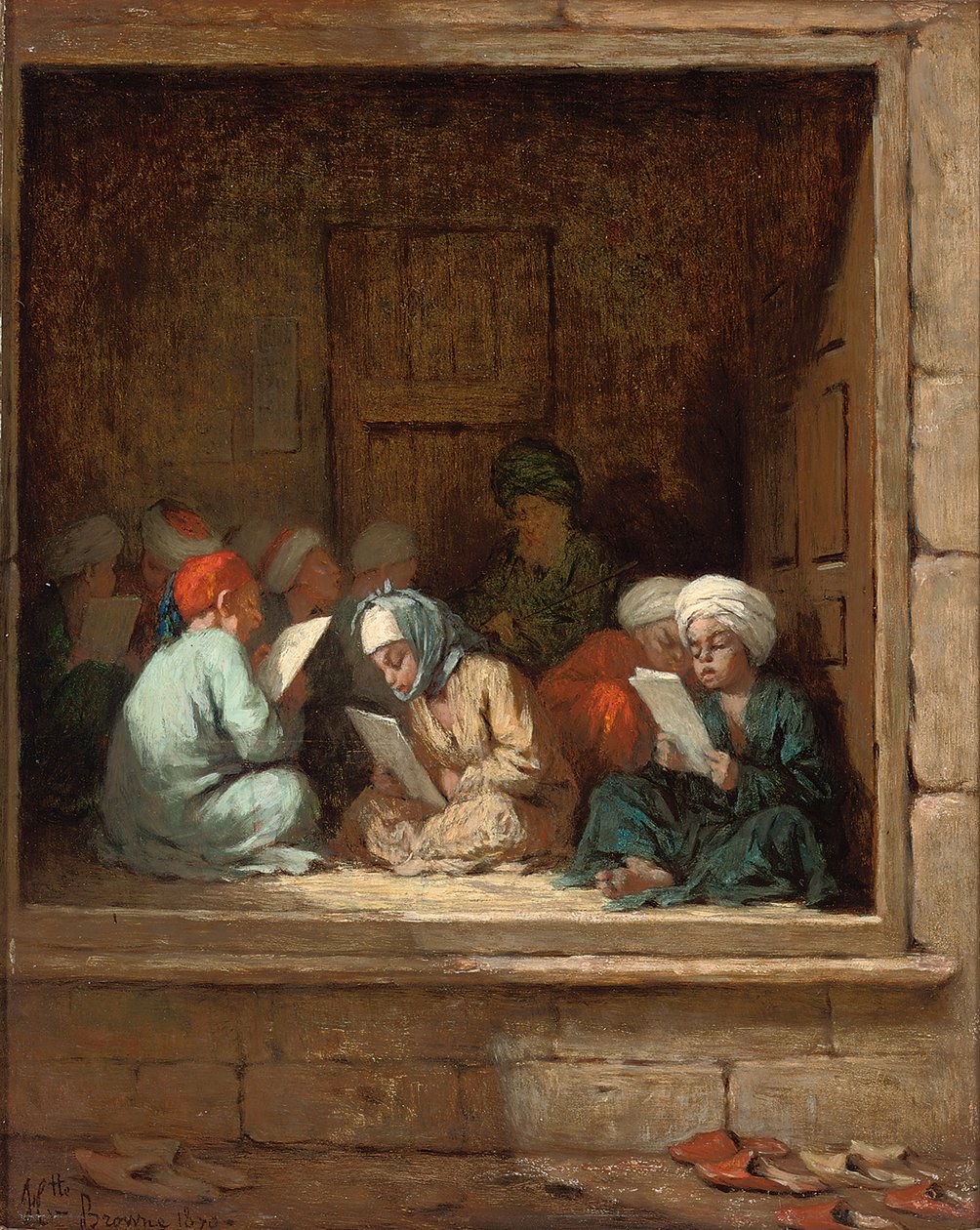 Une salle de classe turque, 1870 - Henriette Browne