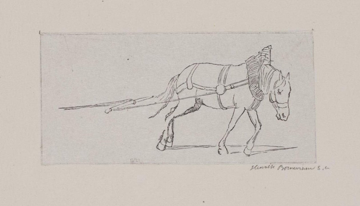 Un cheval tirant - Henrik Bornemann