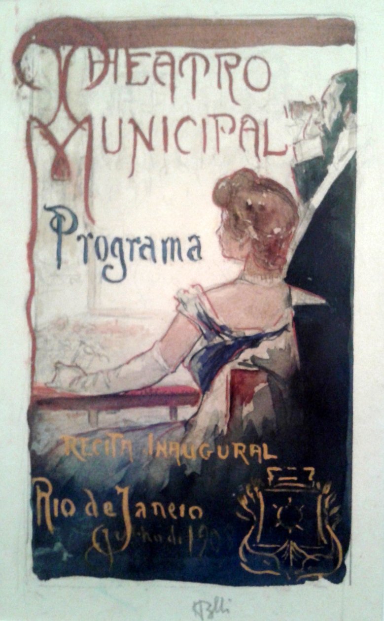 Étude pour la couverture du programme de l