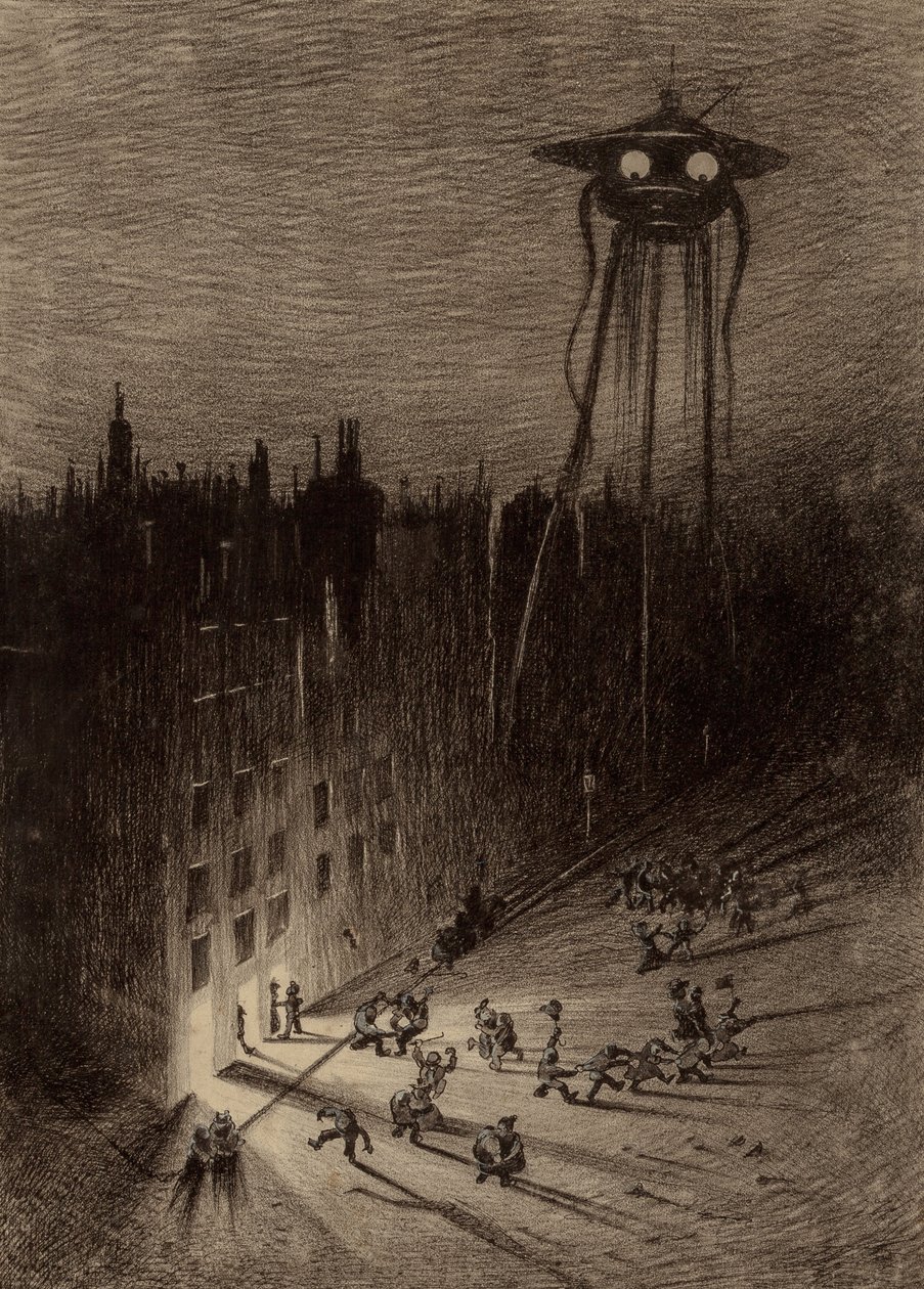 Martien observant une foule ivre - Henrique Alvim Correa