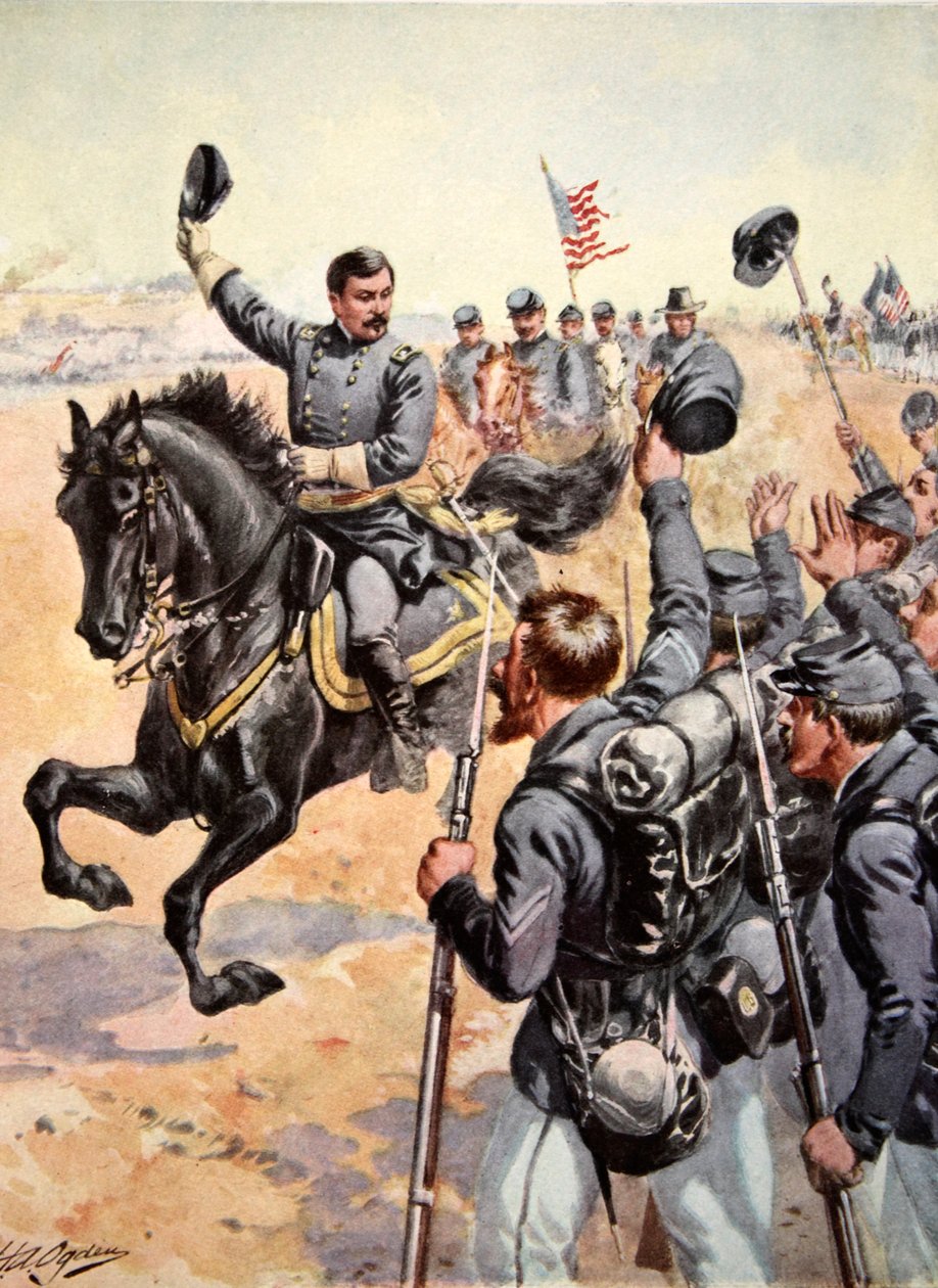 Le général McClellan à la bataille d