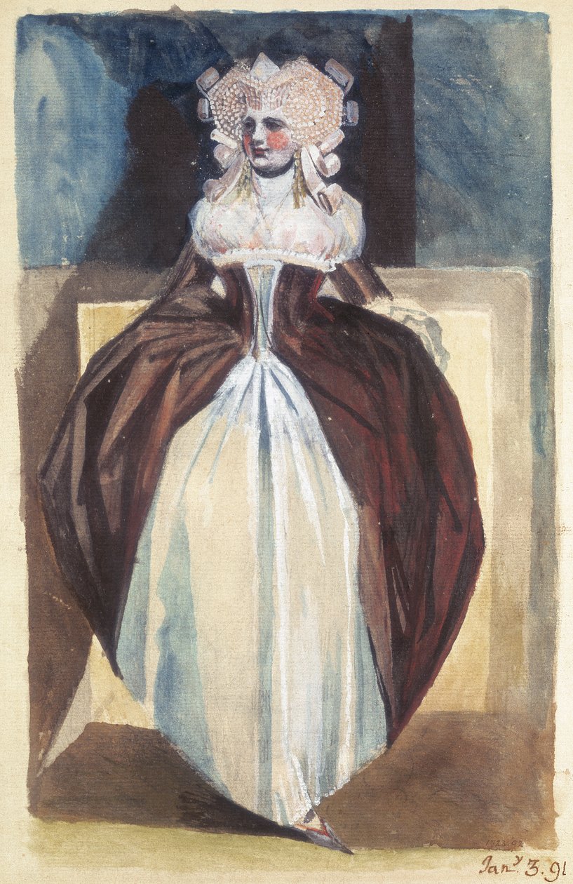 Femme en costume du XVIIe siècle, 1791 - Johann Heinrich Füssli
