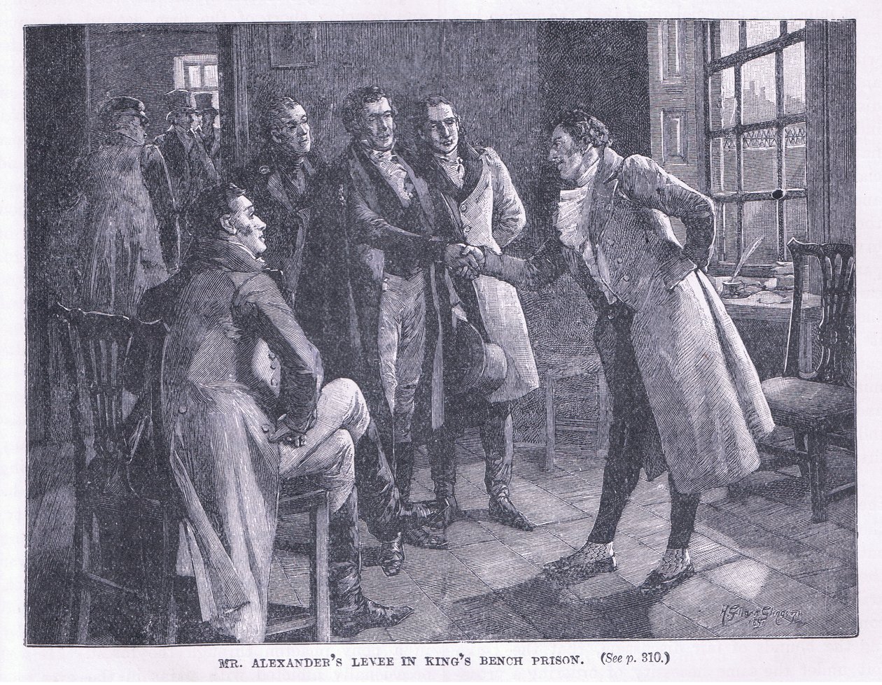 La levée de M. Alexander dans la prison de Kings Bench AD 1830 - Henry Gillard Glindoni