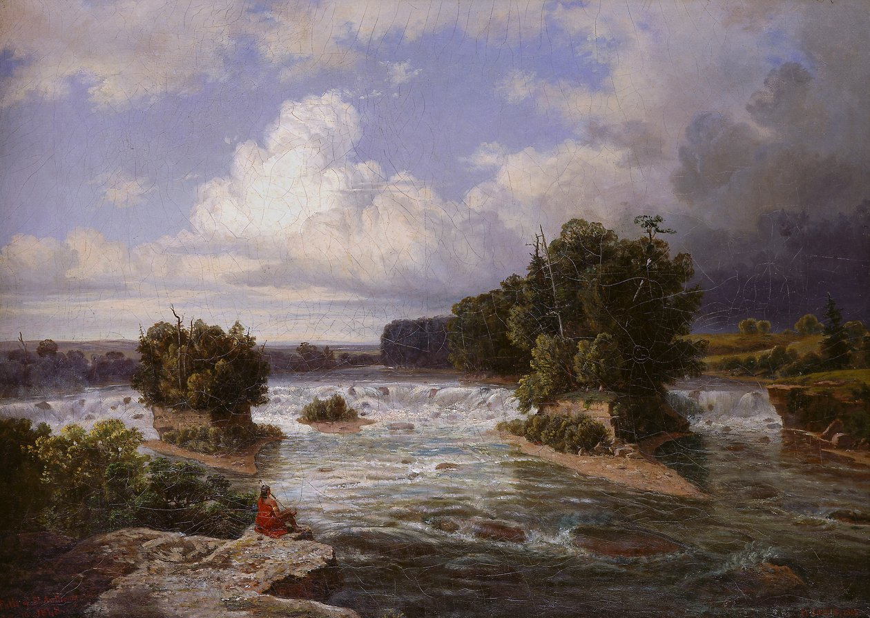 Les chutes de Saint-Antoine telles qu