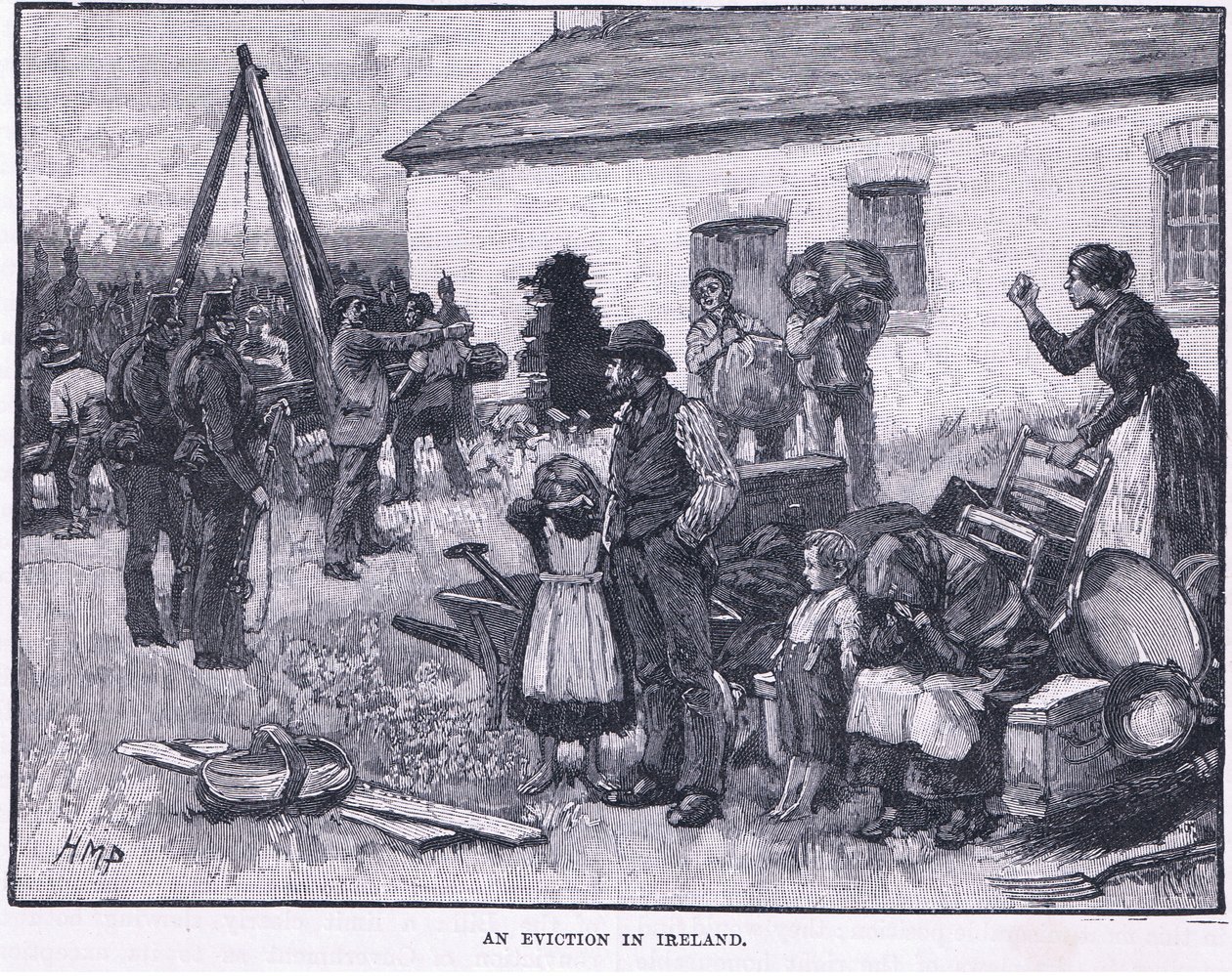 Une expulsion en Irlande en 1870 - Henry Marriott Paget