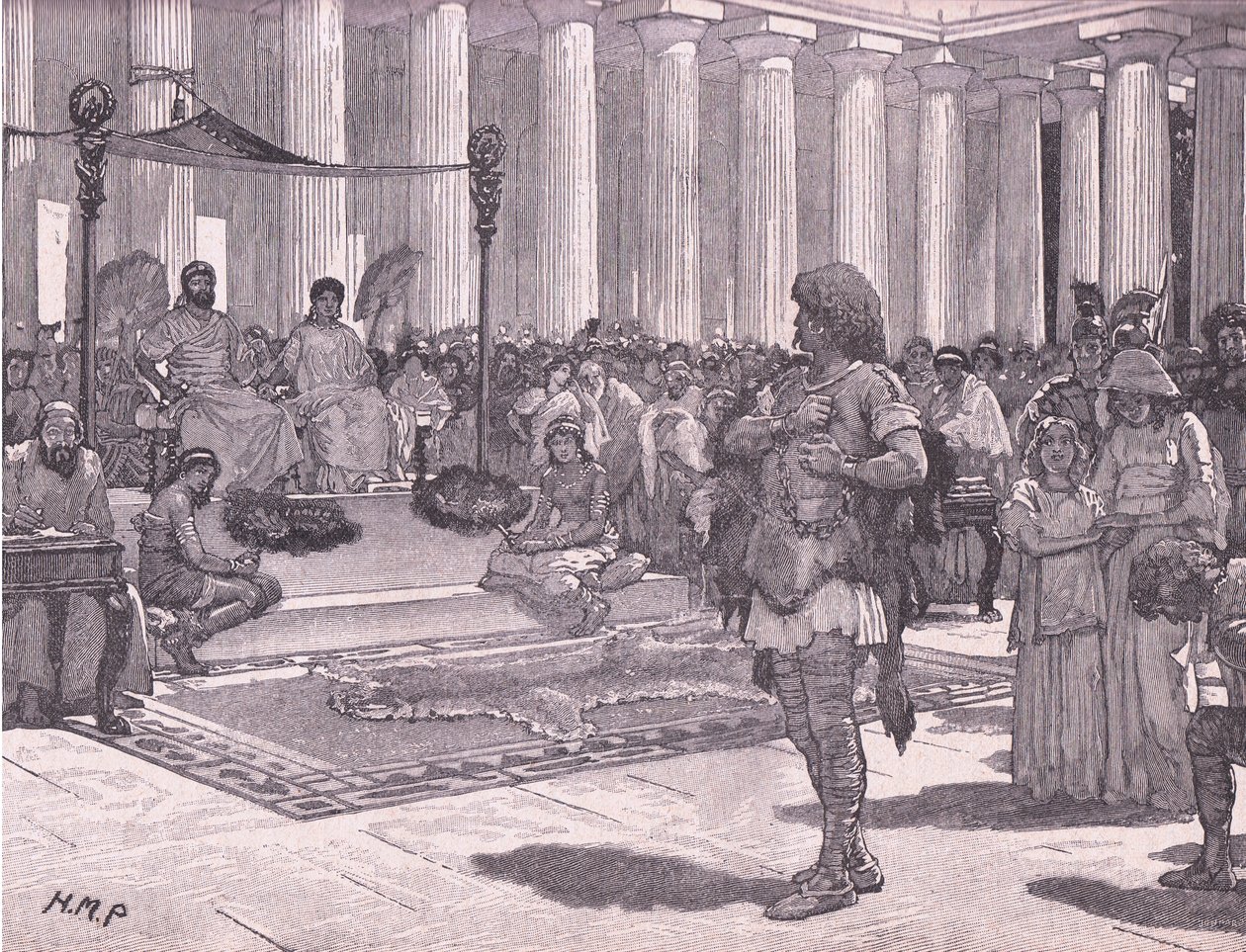 Caractacus devant Claude, 51 après J.-C. - Henry Marriott Paget
