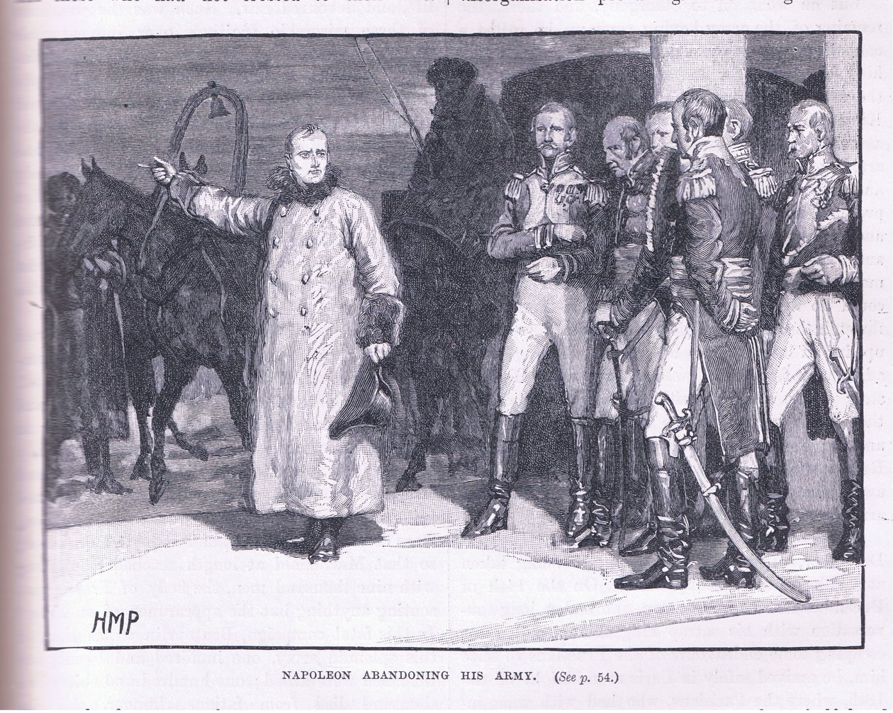 Napoléon abandonnant son armée - Henry Marriott Paget