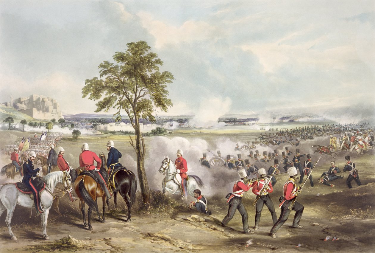 La Bataille de Goojerat le 21 février 1849, gravée par John Harris (c.1791-1873) 1850 - Henry Martens