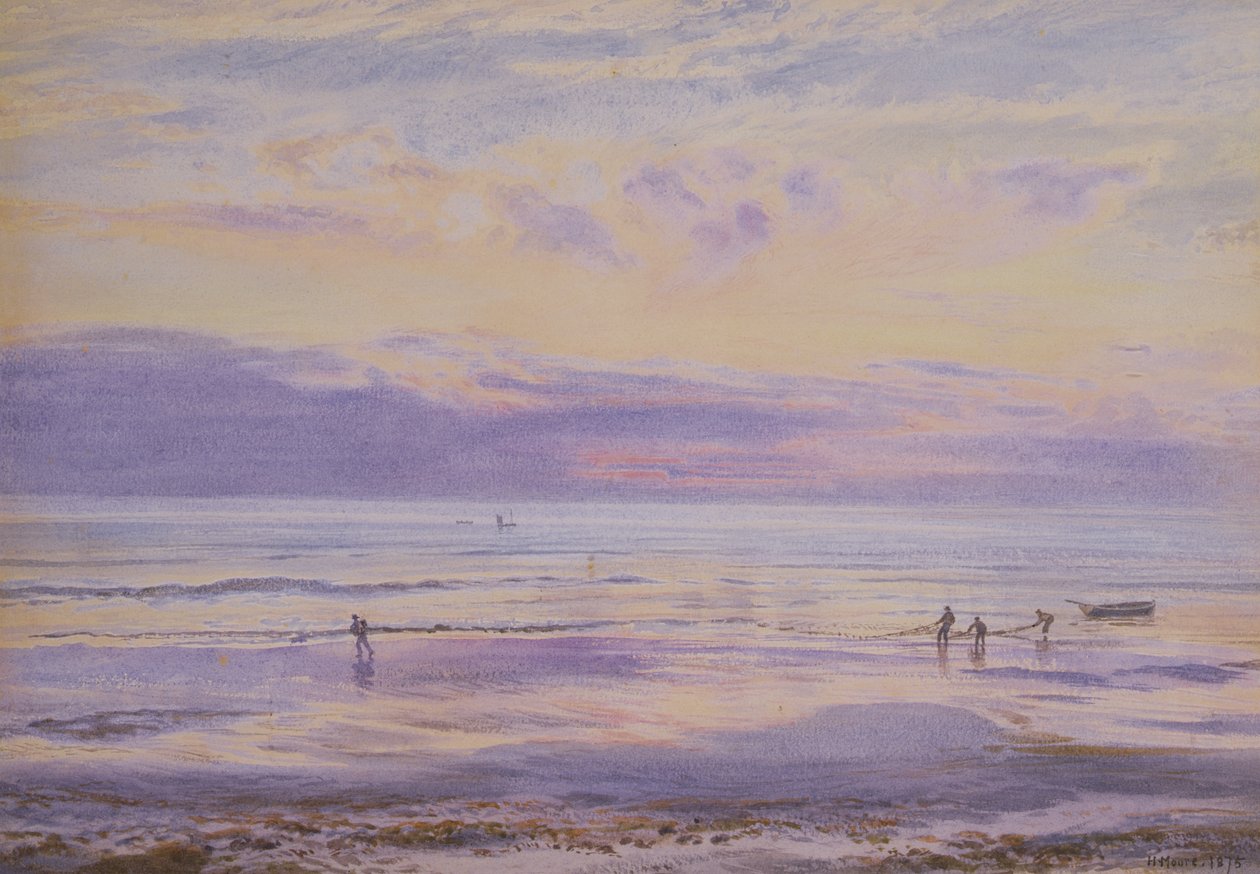 Un soir calme - Marée basse, 1875 - Henry Moore