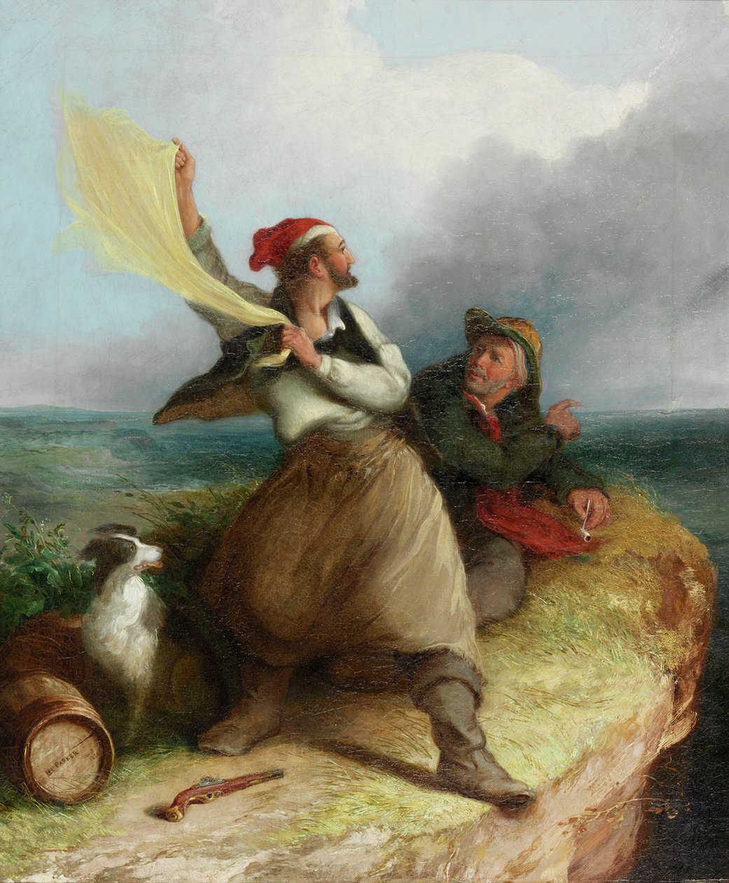 Contrebandiers en surveillance, 1850 - Henry Perlee Parker