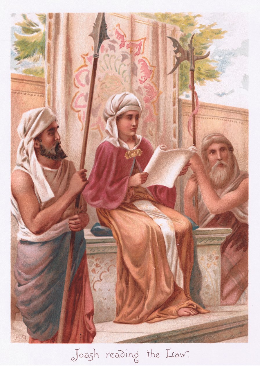 Joas lisant la loi - Henry Ryland