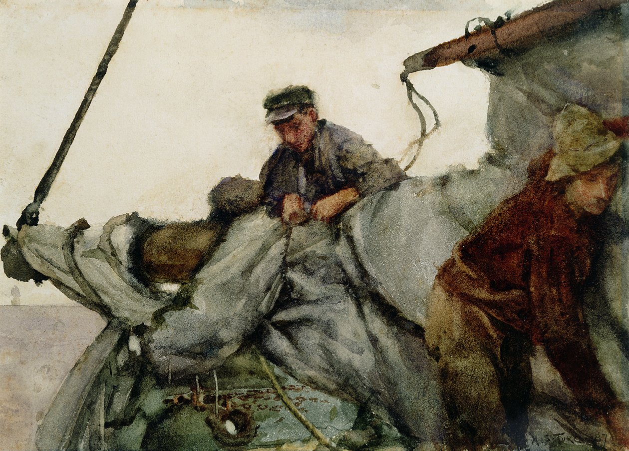 Travail sur la voile, 1887 - Henry Scott Tuke