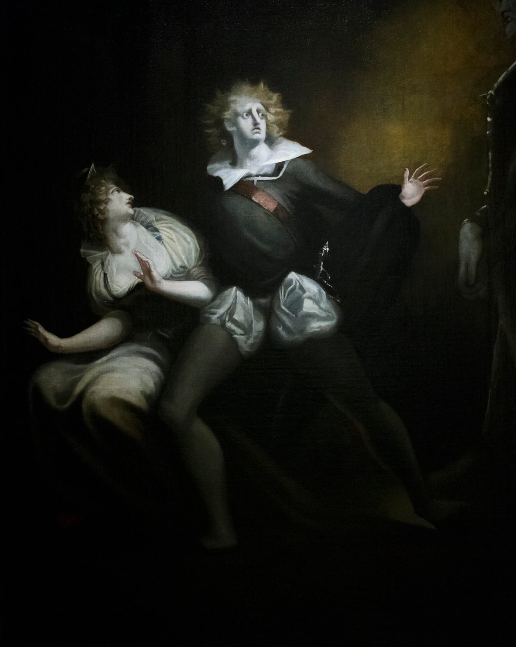 Gertrude, Hamlet et le fantôme du père de Hamlet (détail) - Henry (1741 1825) Fuseli