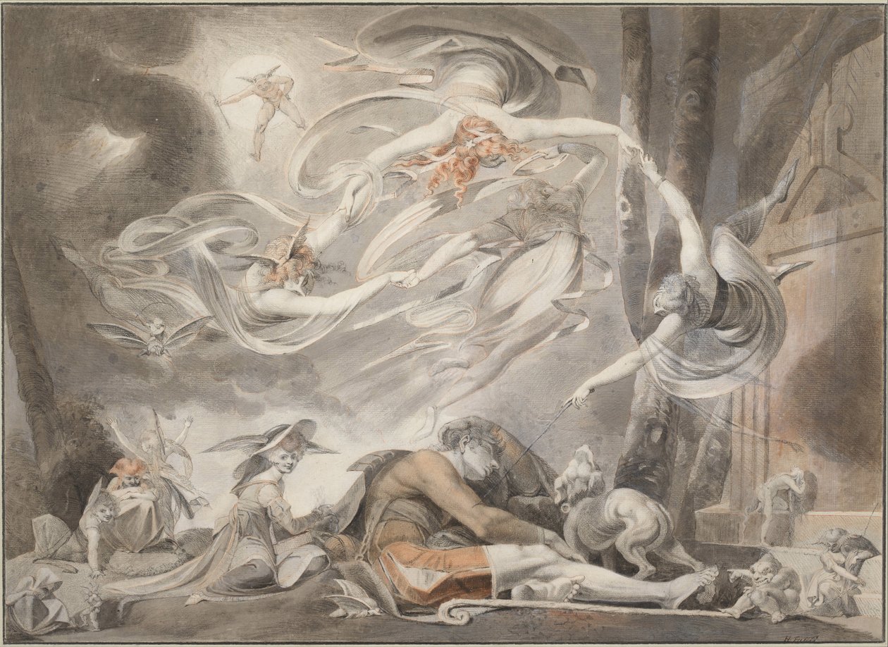 Le Rêve du Berger (détail) - Johann Heinrich Füssli