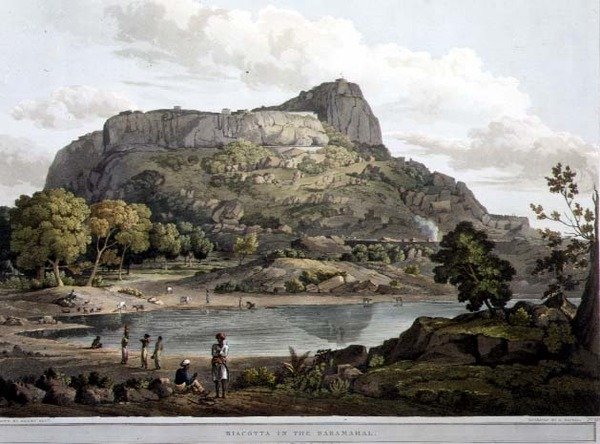 Riacotta dans le Baramahal, planche XII, gravée par Daniel Havell - Henry (after) Salt