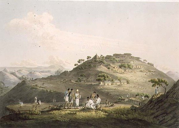 La ville de Dixan en Abyssinie, gravée par Daniel Havell 1809 - Henry (after) Salt