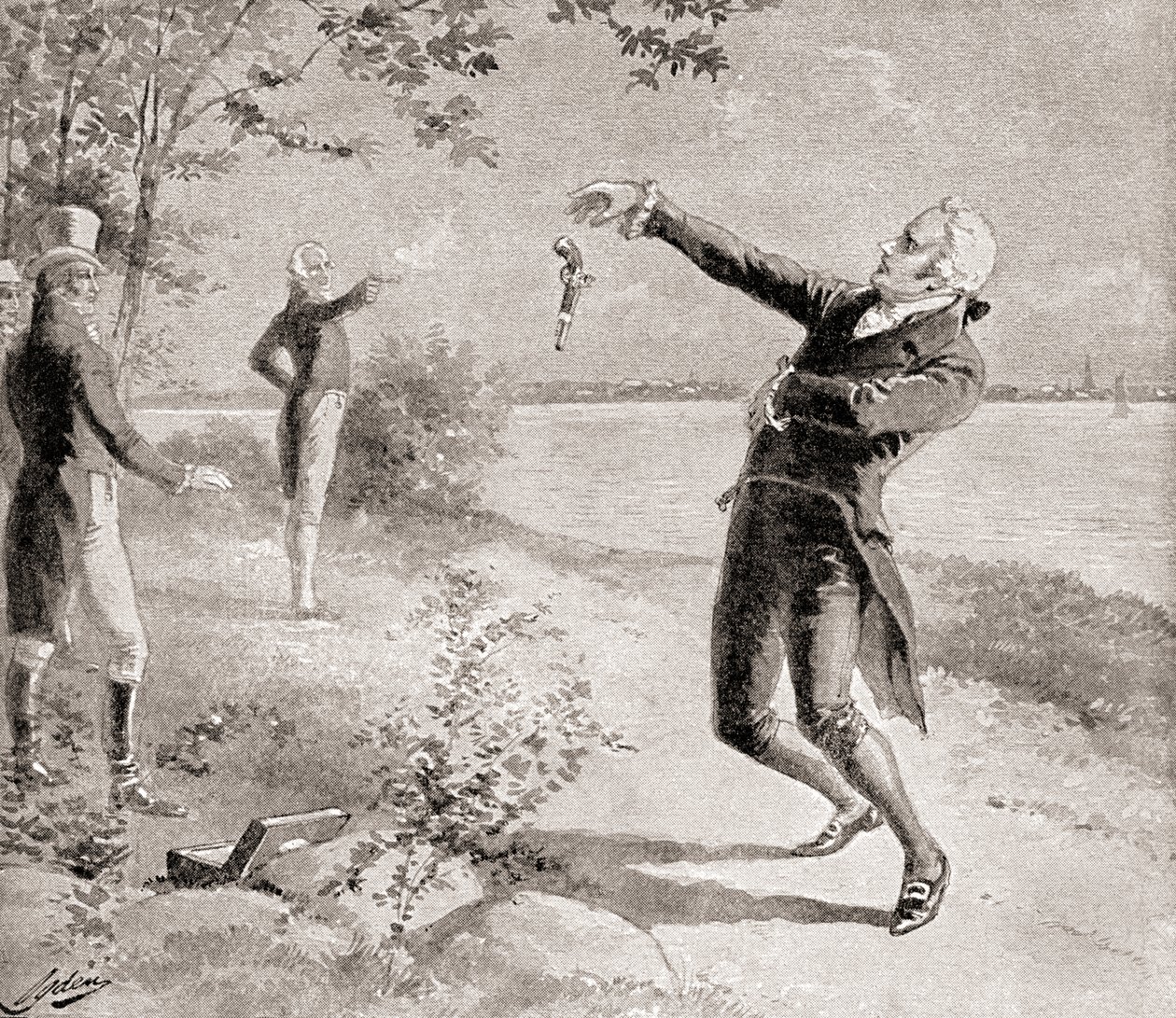 Le duel Burr-Hamilton le 11 juillet 1804, tiré de L