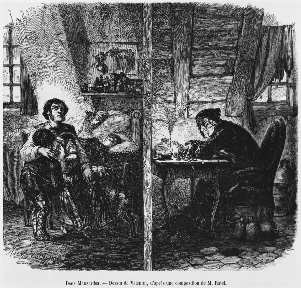Deux mansardes, illustration de 