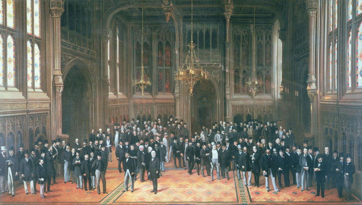 Lobby des Membres, Chambres du Parlement, 1872-73 - Henry Barraud