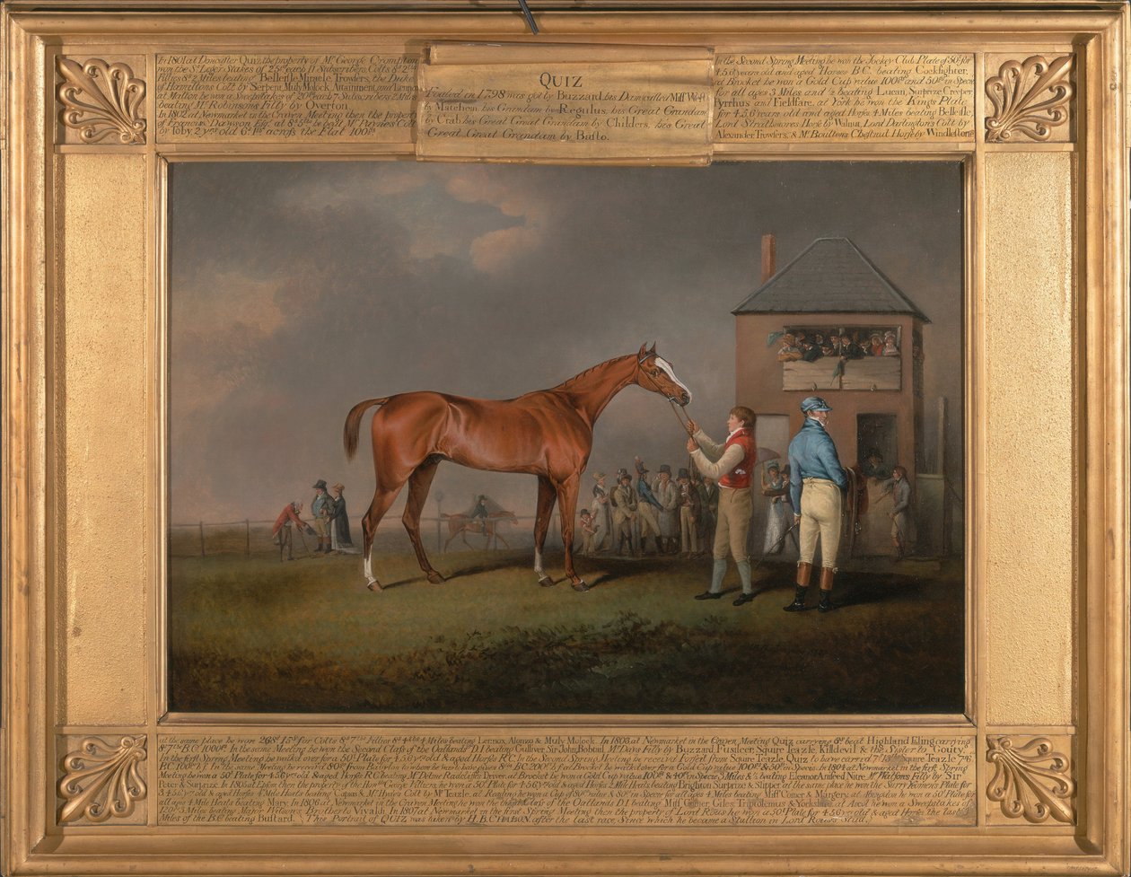 Quiz, après sa dernière course à Newmarket - Henry Bernard Chalon