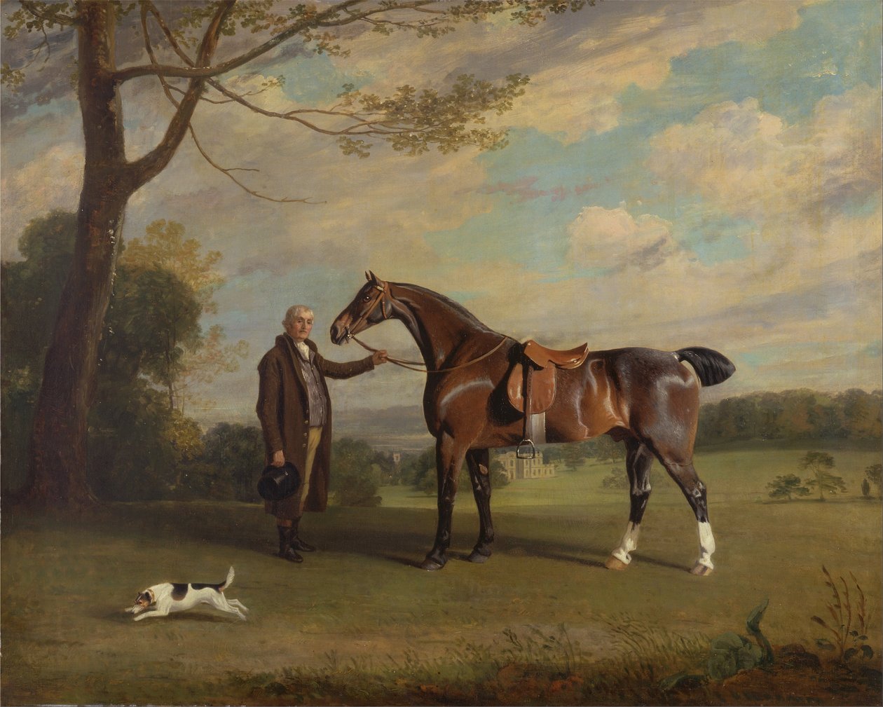 Le palefrenier du comte de Shrewsbury tenant un chasseur - Henry Bernard Chalon