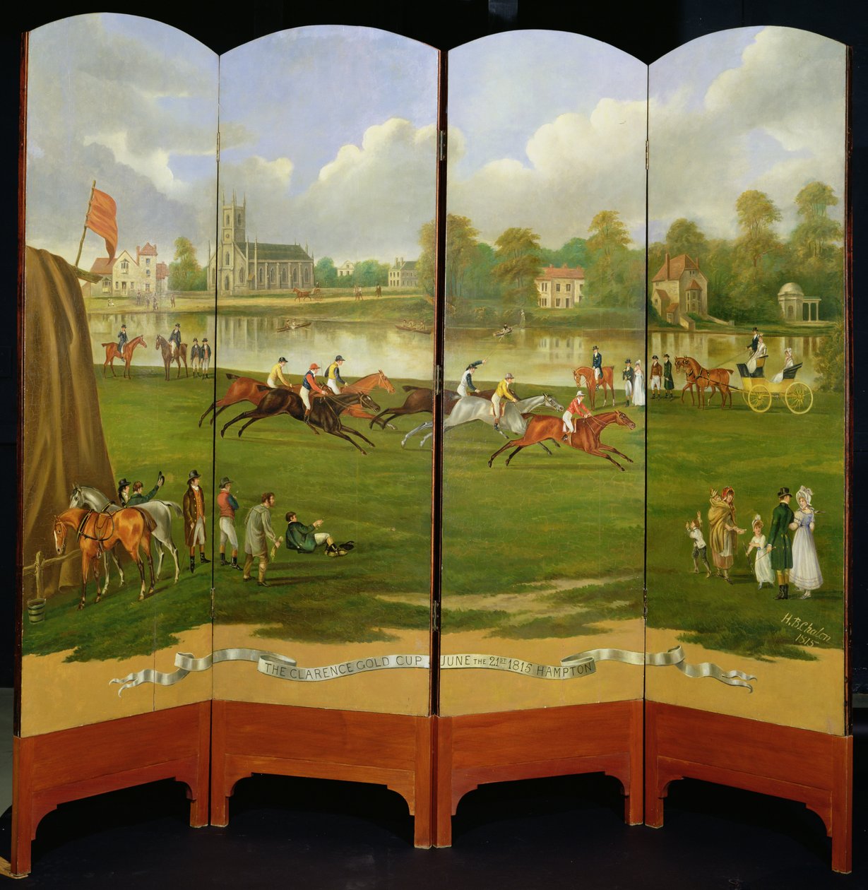 Le départ de la course pour la Clarence Gold Cup à Hampton, mercredi 21 juin 1815 - Henry Bernard Chalon