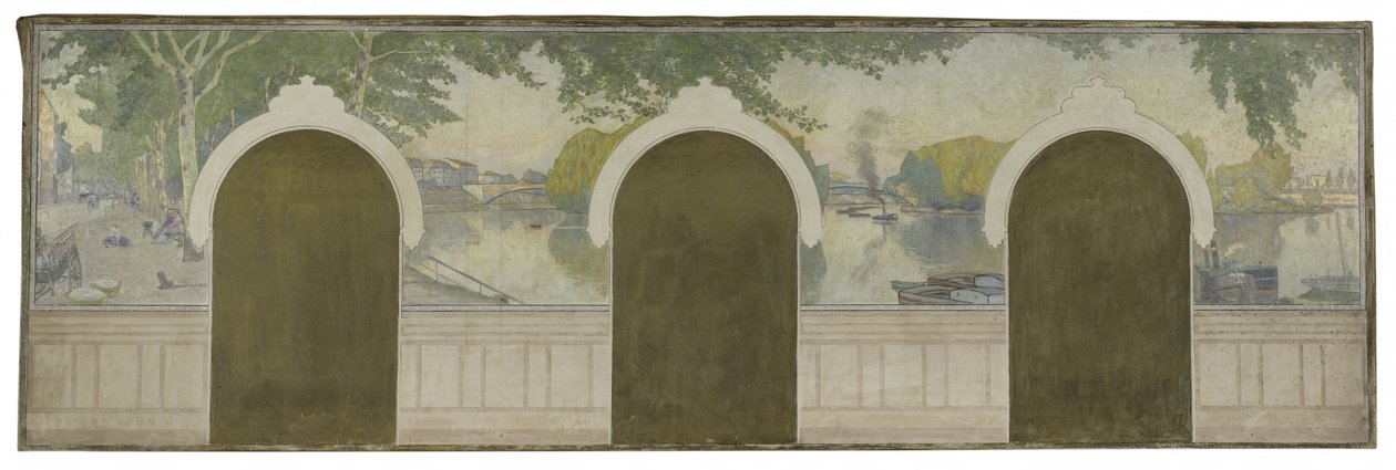 La Seine au pont de Clichy - Henry Bouvet