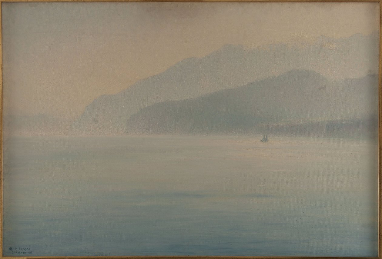 Côte de Sorrente, bleu et argent - Henry Brokman Knudsen