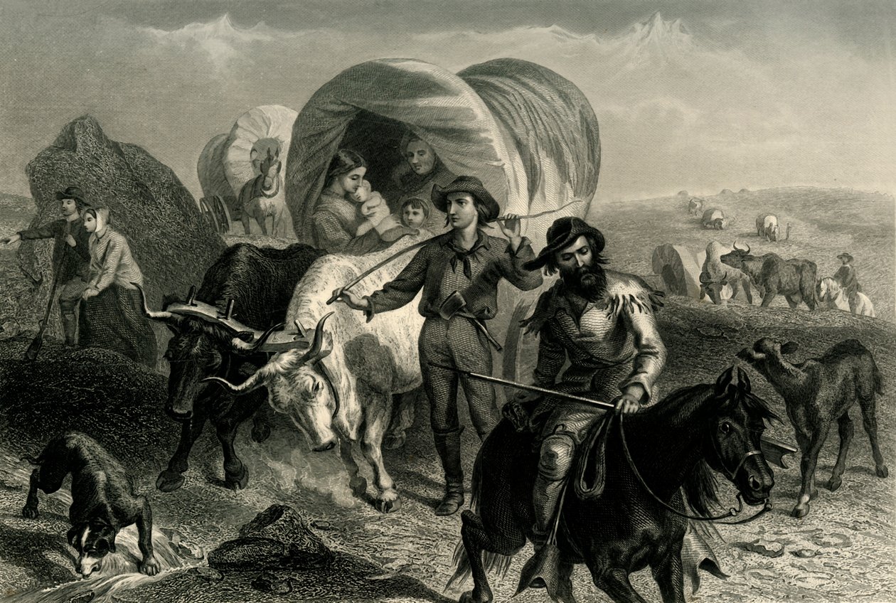Les Émigrants traversant les plaines, vers 1869, 1874 - Henry Bryan Hall Jr.
