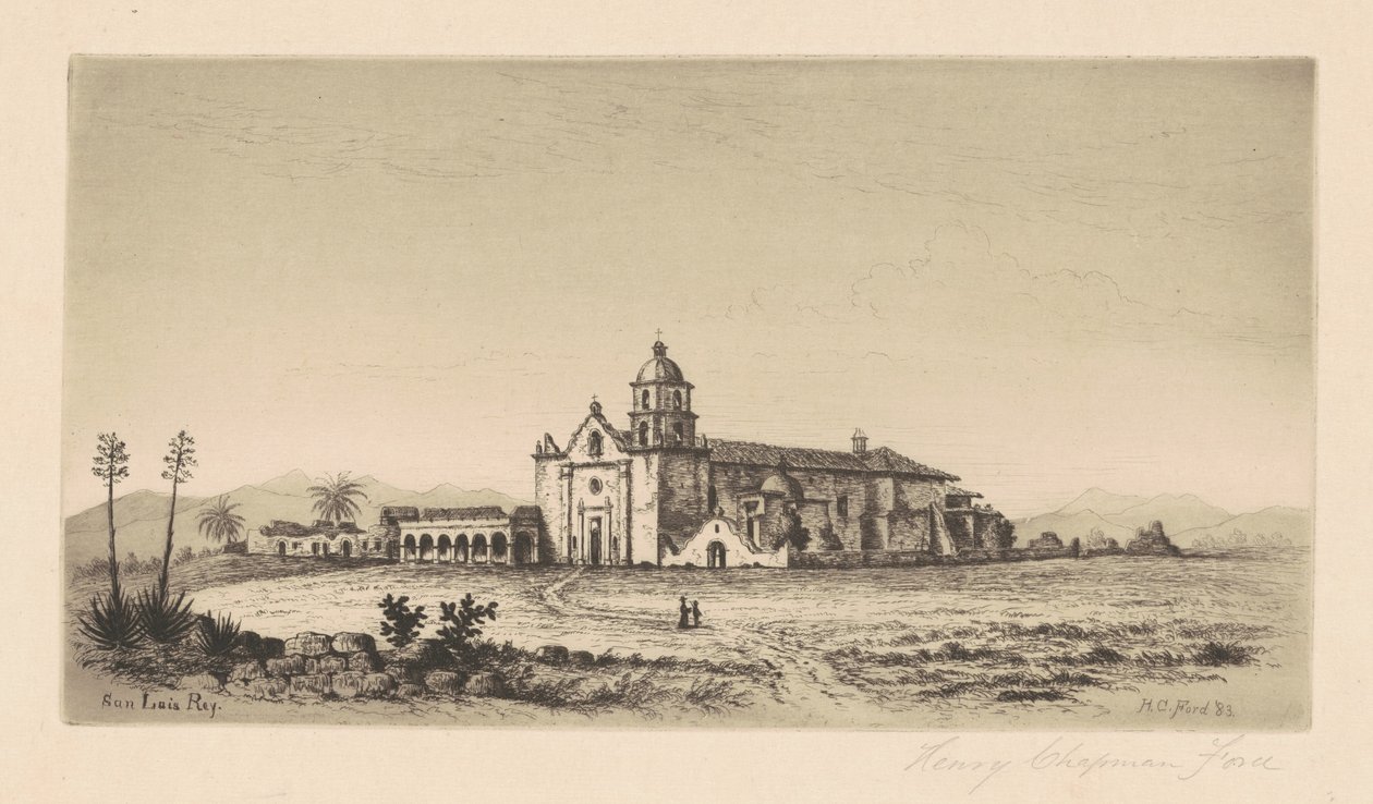 Mission San Luis Rey de Francia - Henry Chapman Ford