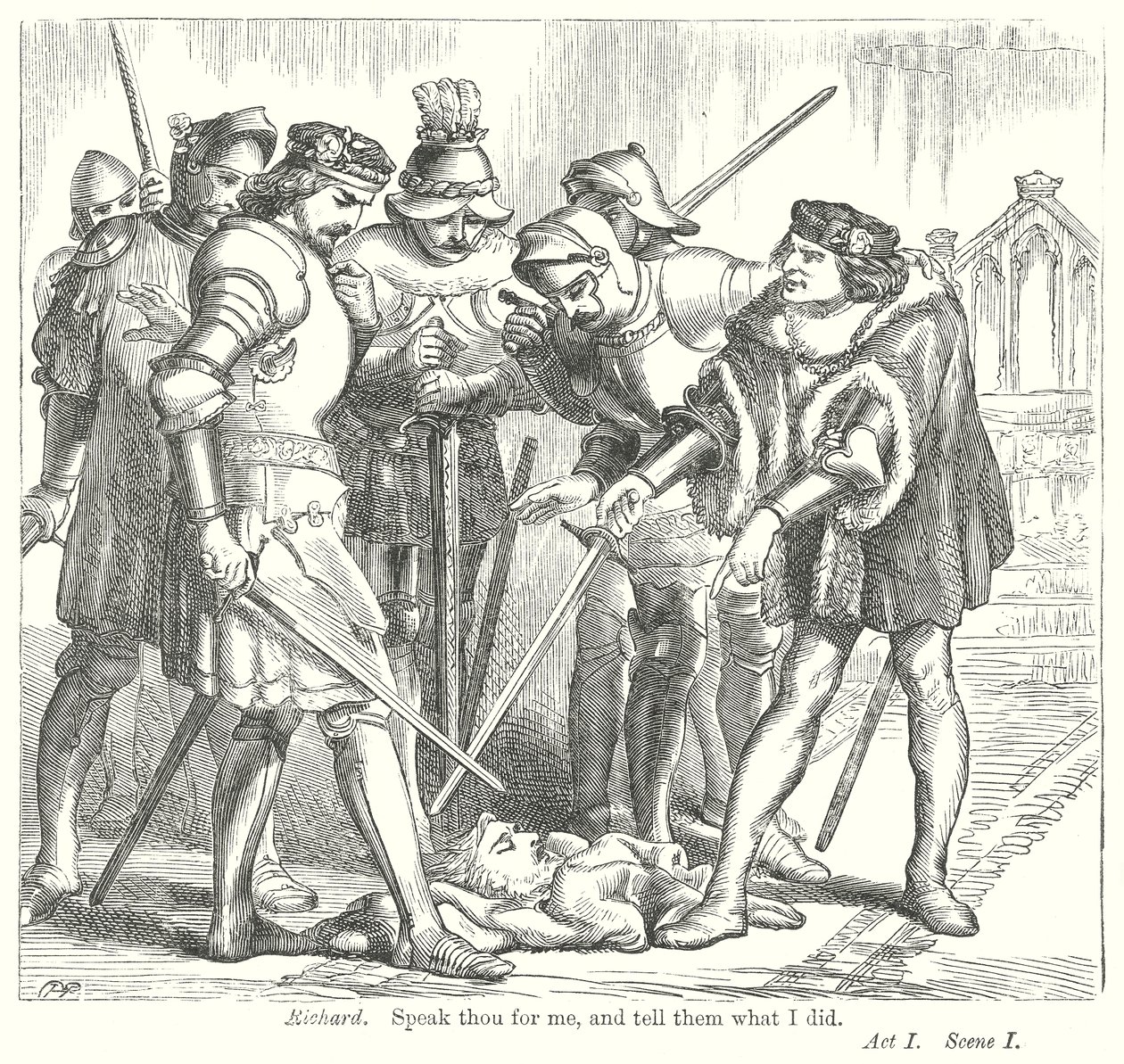 Le roi Henri VI, troisième partie (gravure) - Henry Courtney (after) Selous