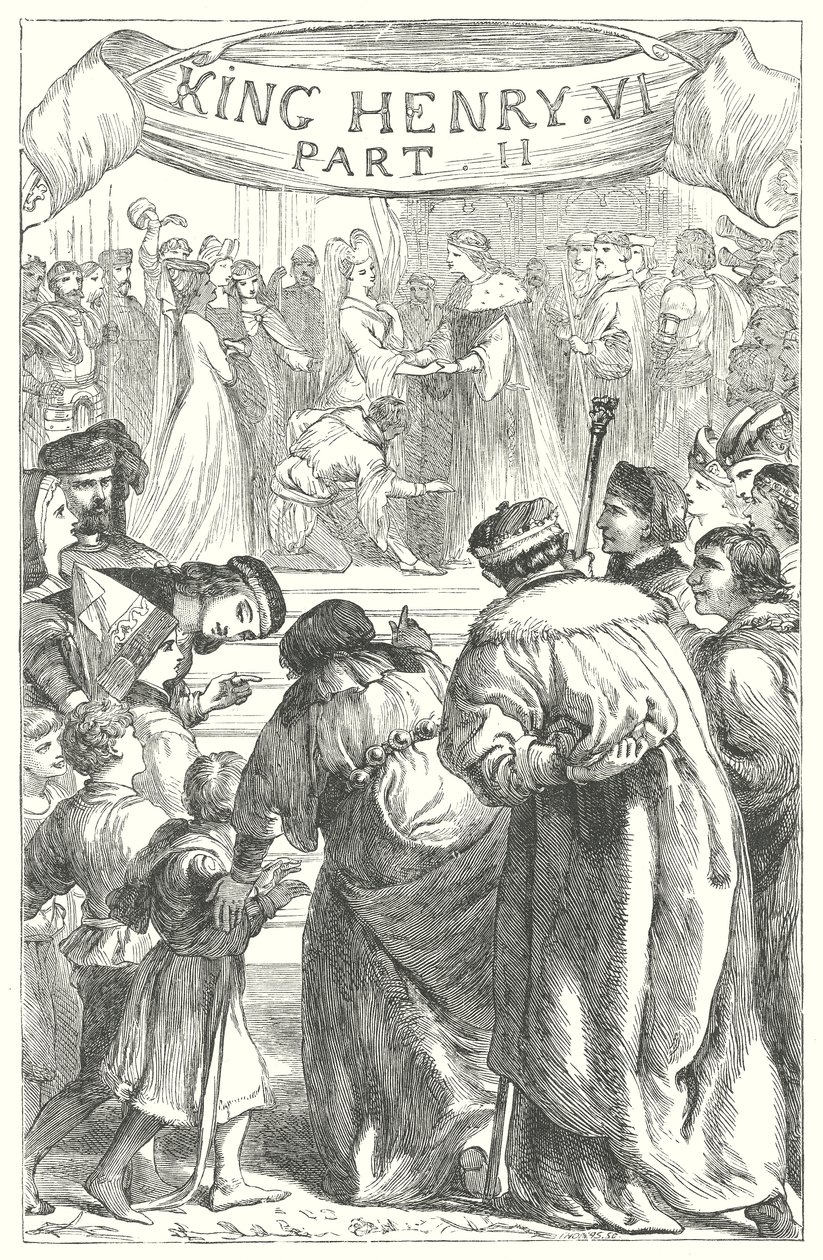 Le roi Henri VI, deuxième partie (gravure) - Henry Courtney (after) Selous