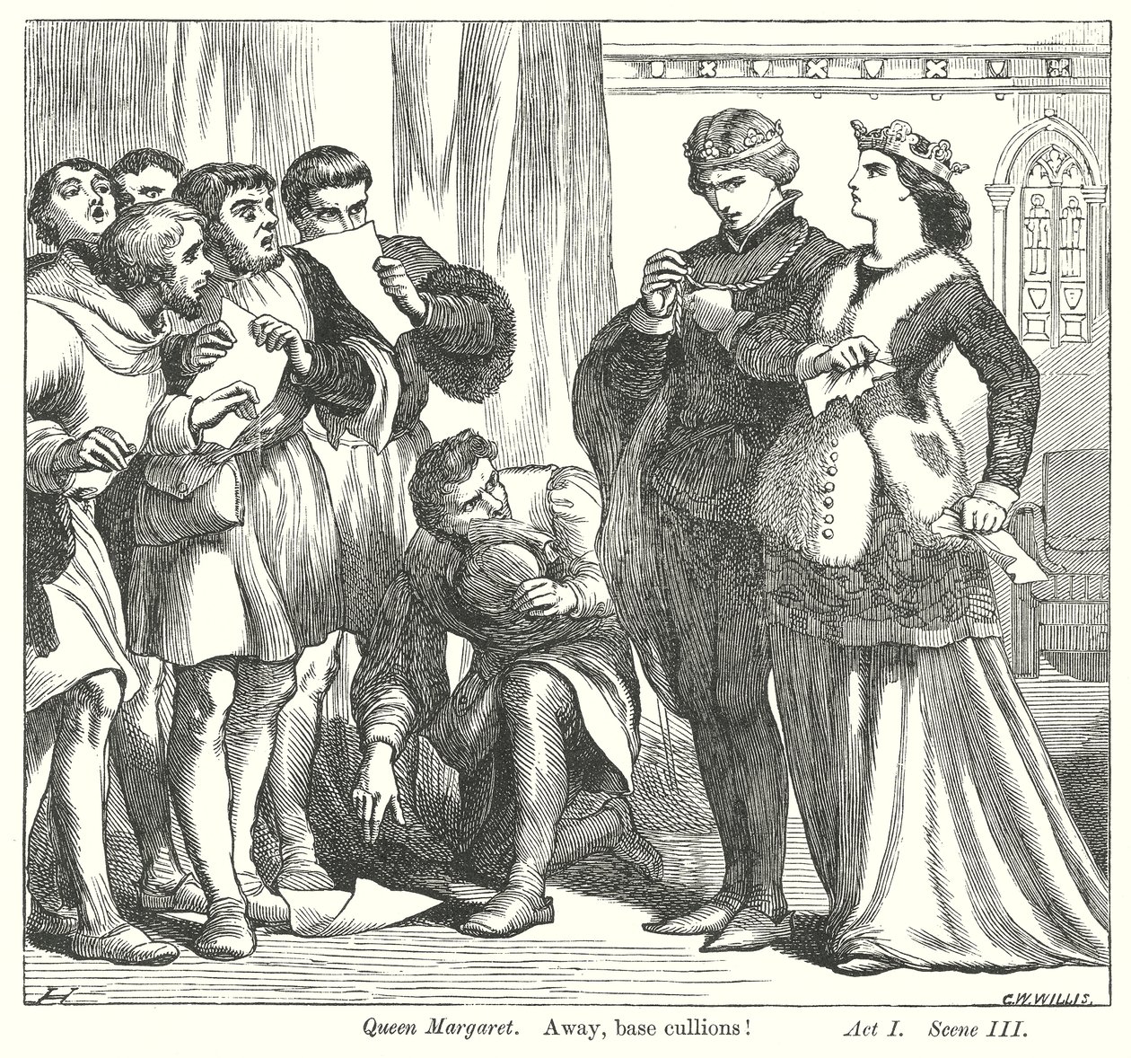 Le roi Henri VI, deuxième partie (gravure) - Henry Courtney (after) Selous