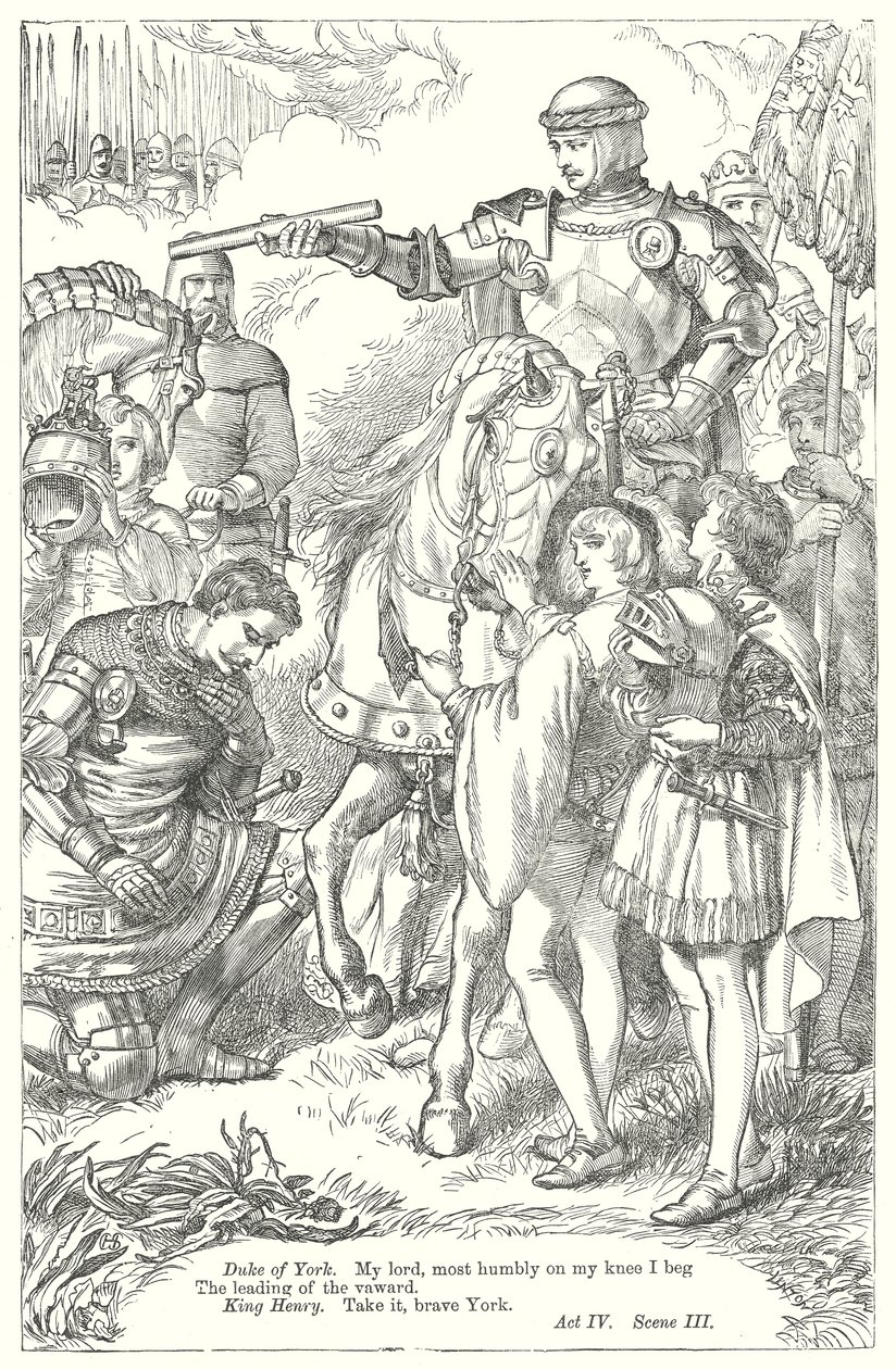 Le roi Henri V (gravure) - Henry Courtney (after) Selous