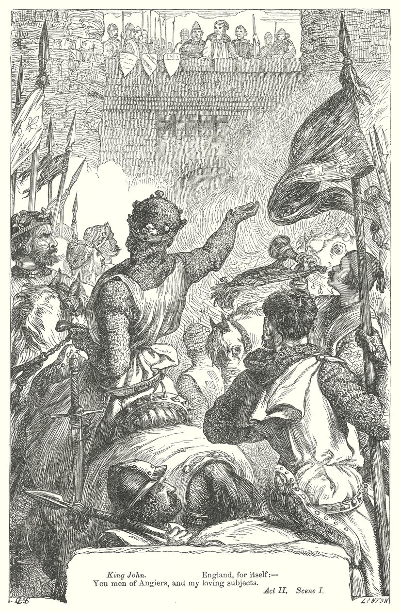 Le roi Jean (gravure) - Henry Courtney (after) Selous