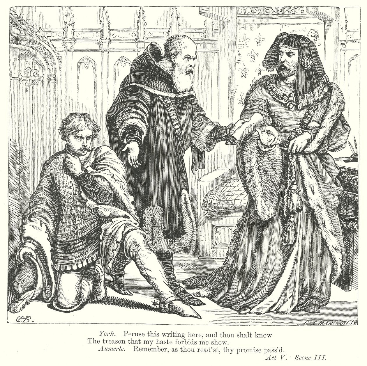 Le roi Richard II (gravure) - Henry Courtney (after) Selous