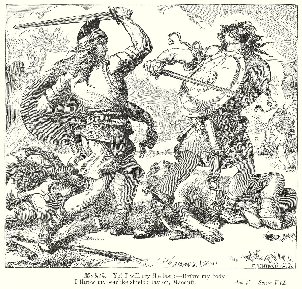 Macbeth (gravure) - Henry Courtney (after) Selous