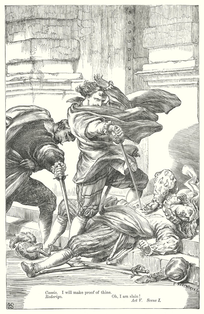 Othello (gravure) - Henry Courtney (after) Selous