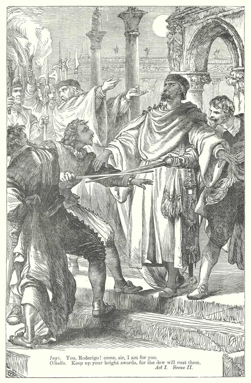 Othello (gravure) - Henry Courtney (after) Selous