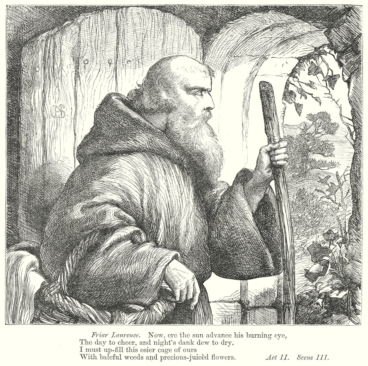 Roméo et Juliette (gravure) - Henry Courtney (after) Selous