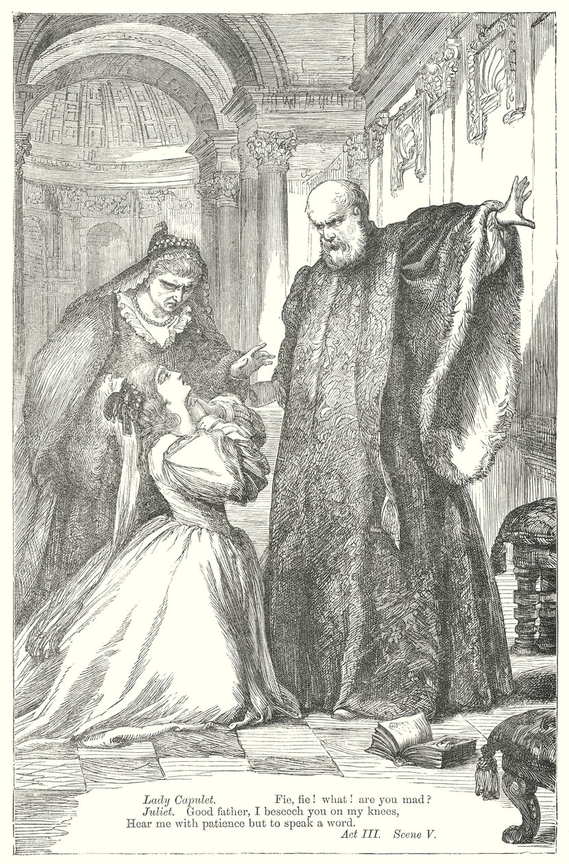 Roméo et Juliette (gravure) - Henry Courtney (after) Selous