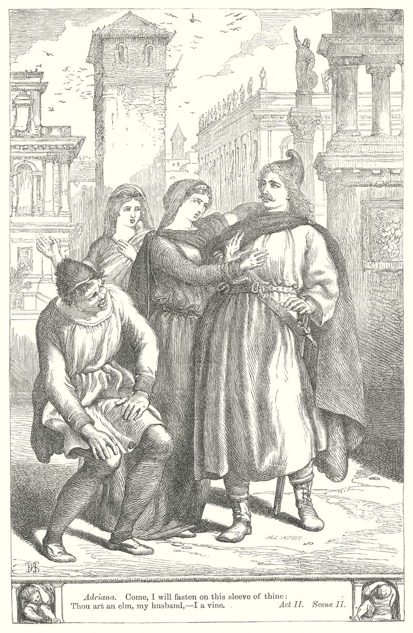 La comédie des erreurs (gravure) - Henry Courtney (after) Selous