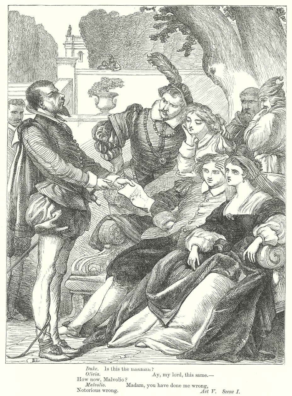 Twelfth Night (gravure) - Henry Courtney (after) Selous