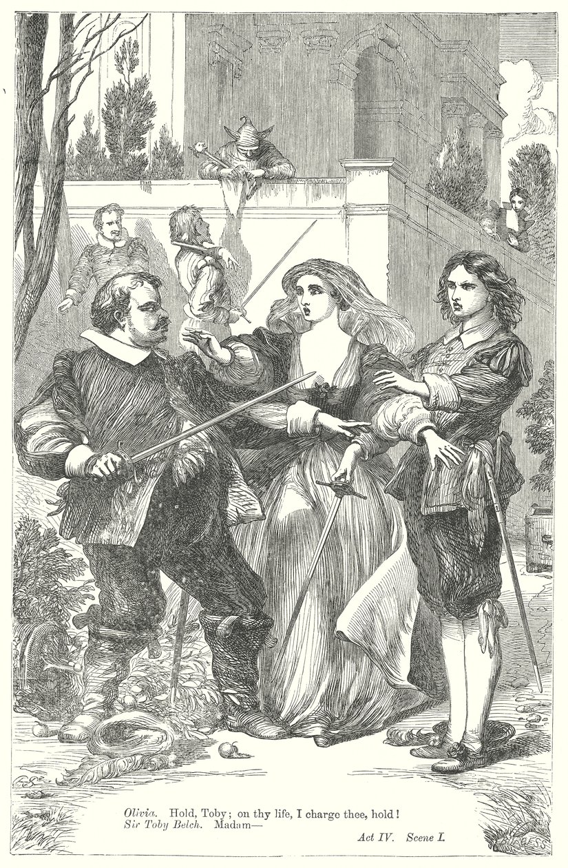 Twelfth Night (gravure) - Henry Courtney (after) Selous